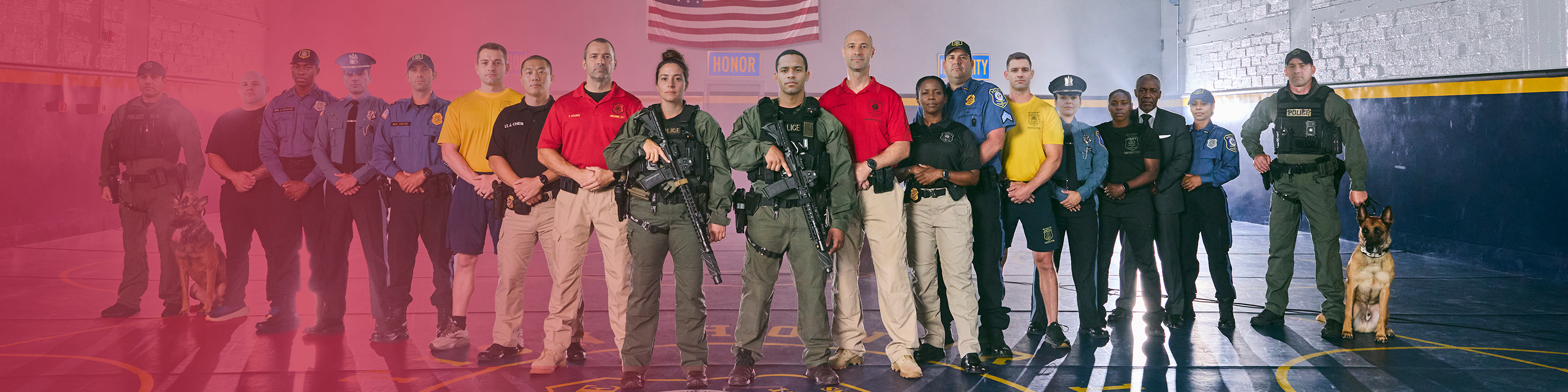 Close up of a correction officers